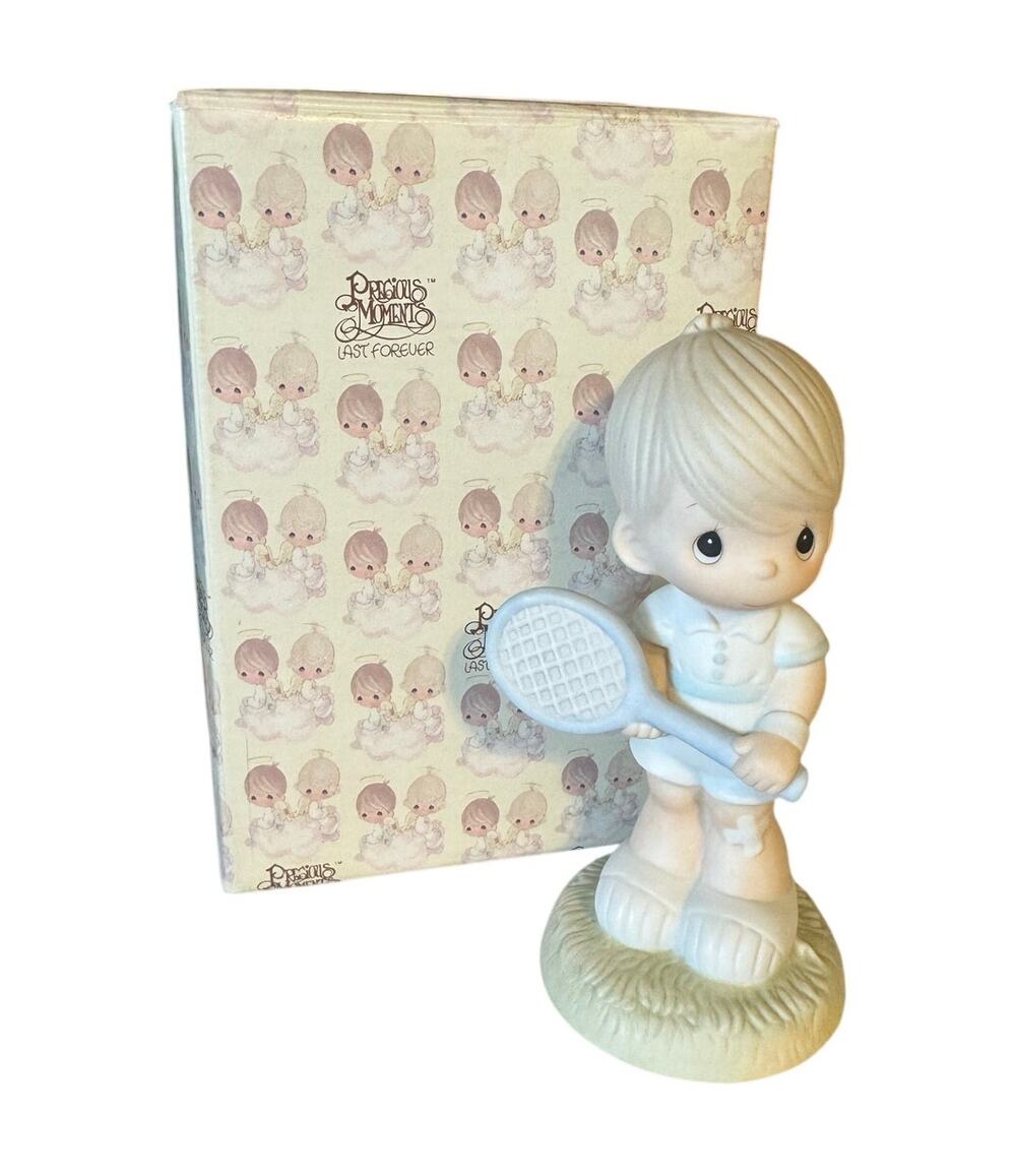 Vintage 1985 Precious Moments Serving the Lord Figurine 100293